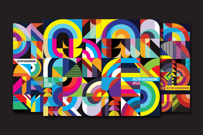 Colorfull shape background