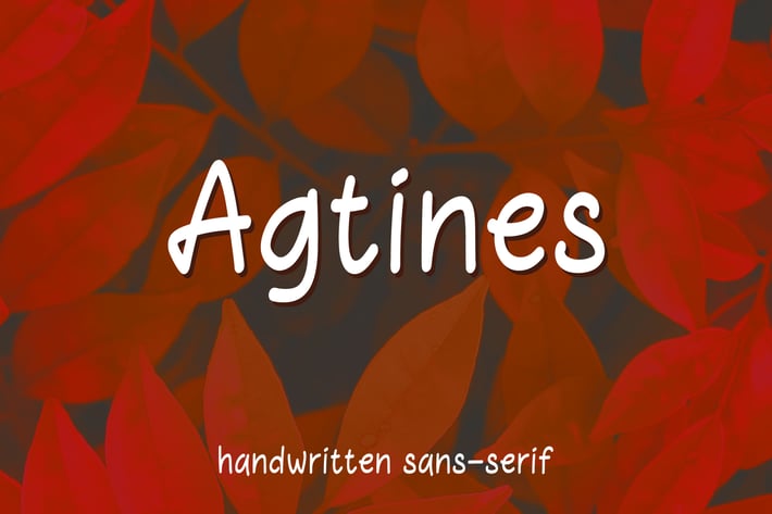 Agtines - Sans serif font