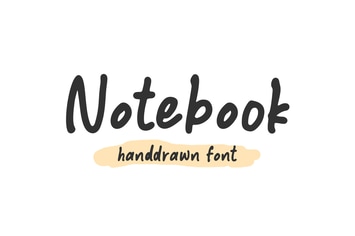Notebook - Handdrawn Font