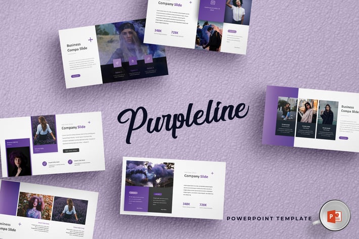 Purpleline - Powerpoint Template