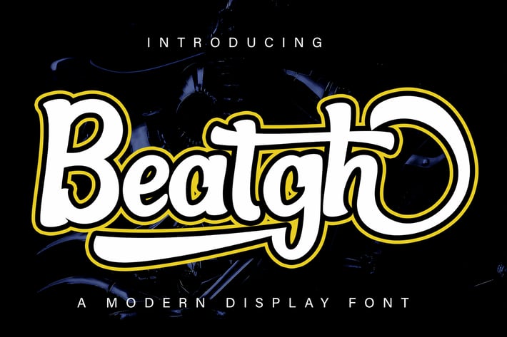 Beatgh Modern Display Font