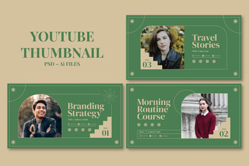 Art Deco – Youtube Thumbnail Template Pack