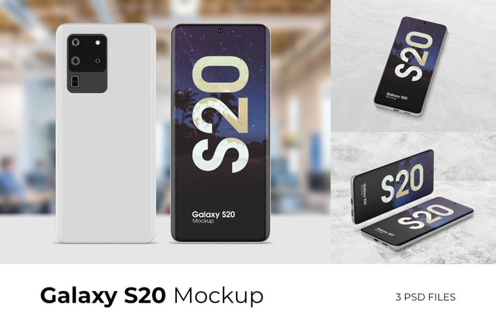 Galaxy S20 - Mockup 