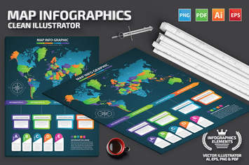World Map Infographics