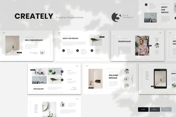 Creately - Creative Presentation Template