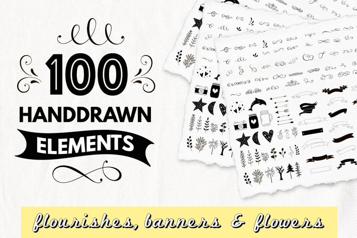 100 Decorative Elements
