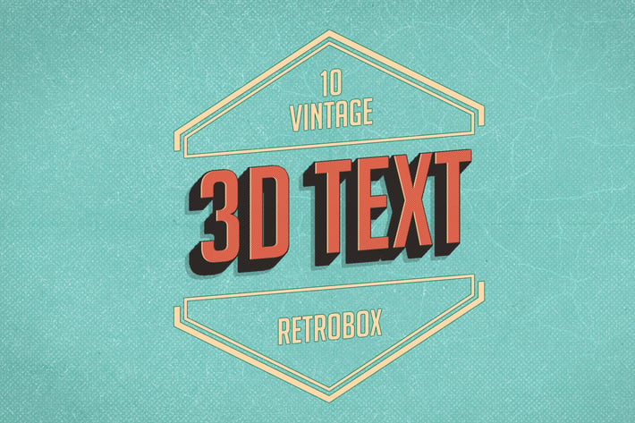Retro Vintage text effect