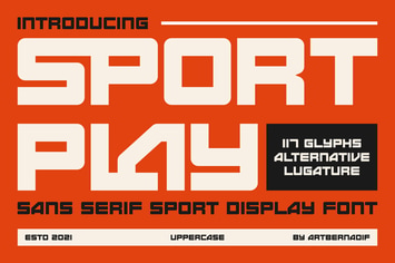 Sport Play - Sans Serif Sport Display Font