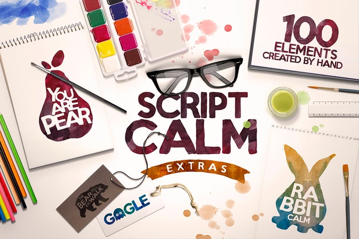Script Calm + 100 Elements
