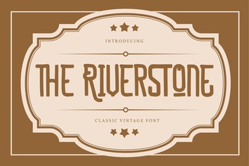 The Riverstone | Classic Vintage Font