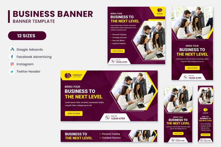 Business Google Adwords Banner Template