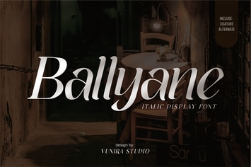 Ballyane - Italic Display Font