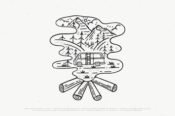 vintage outdoor adventure design