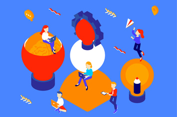 Creative Process Isometric Illustration
