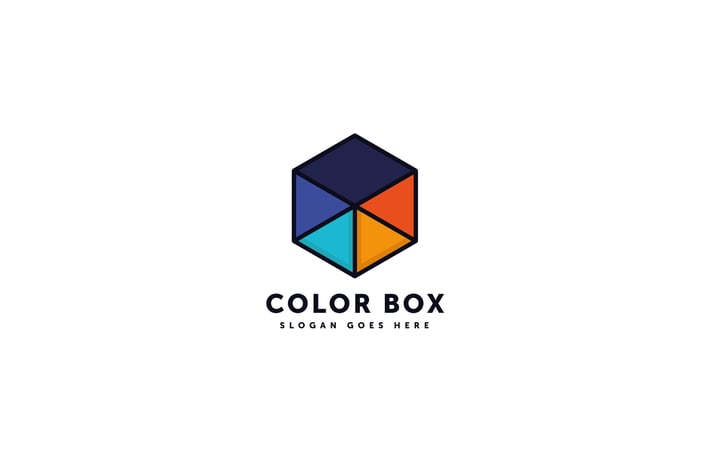 Color Box Logo Template