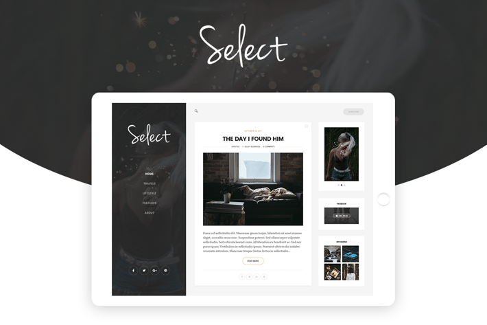 Select - Personal Blog Template