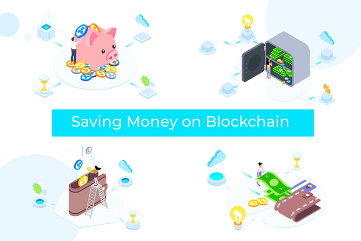 Saving Money on Blockchain Isometric  1 - TU