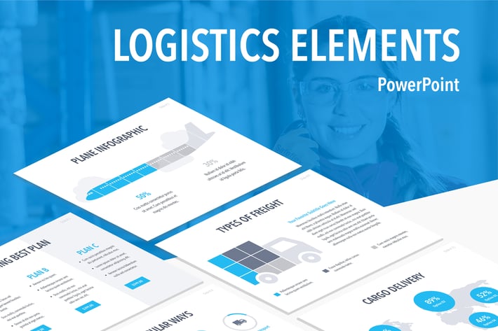 Logistics Elements PowerPoint Template
