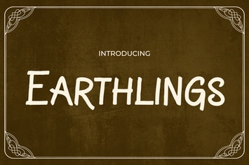 Earthlings - A Retro Handwritten Script
