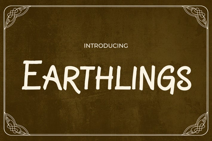 Earthlings - A Retro Handwritten Script