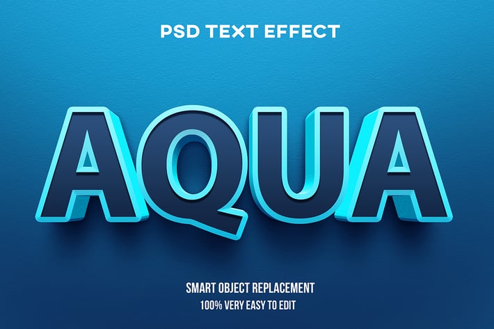 Aqua text effect