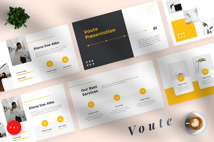 Voute - Pitch Deck Powerpoint Template