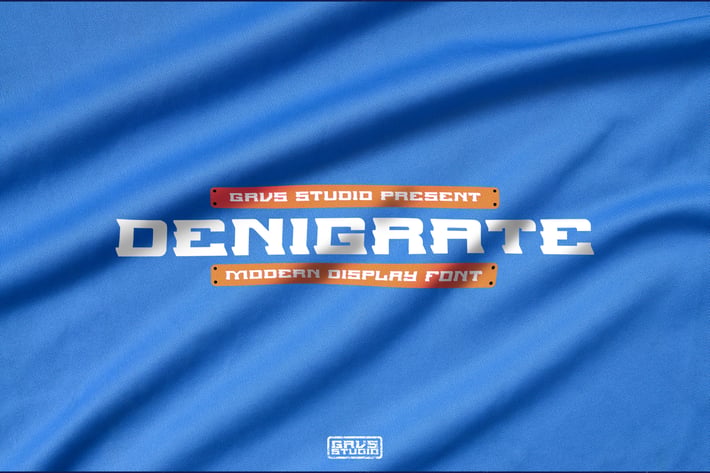 Denigrate Display Font
