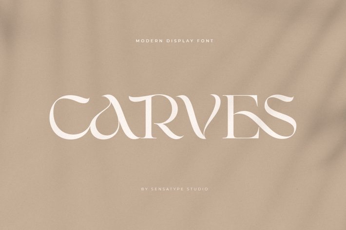 CARVES - Modern Display Font