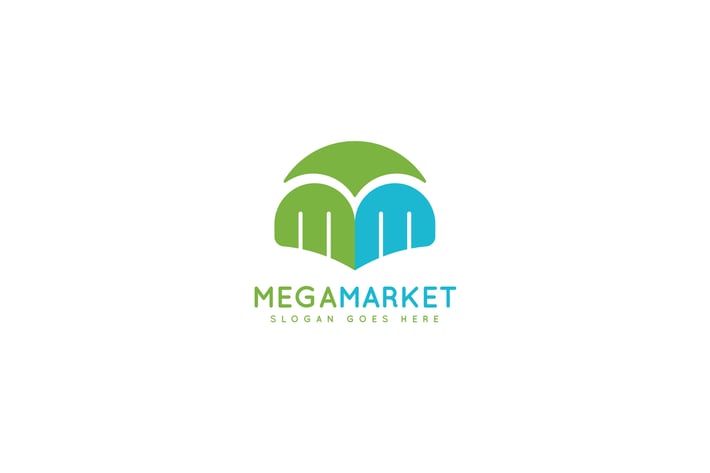 Mega Market Logo Template