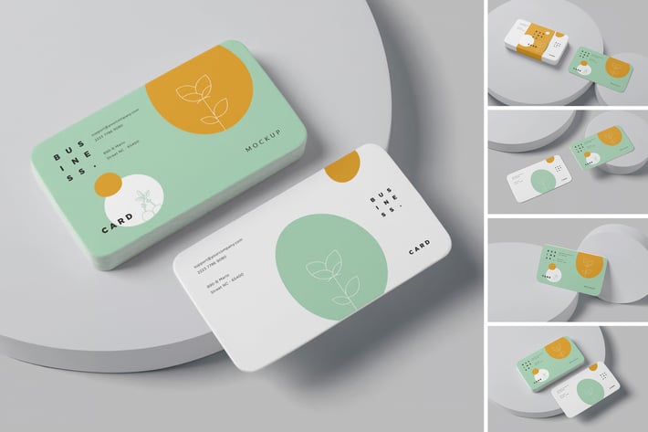 US Size Business Card Mockups