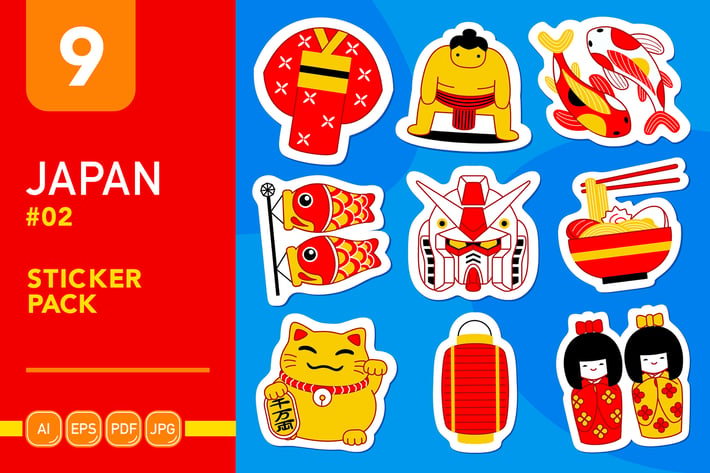 Japan #02 Sticker Pack