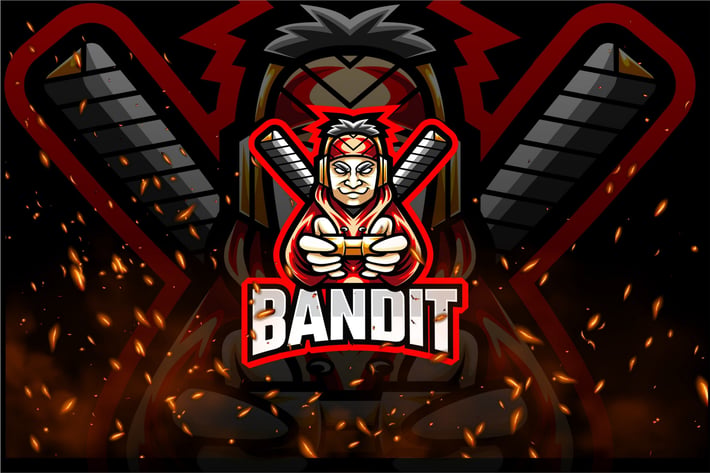 Bandit E-Sport and Sport Logo Template