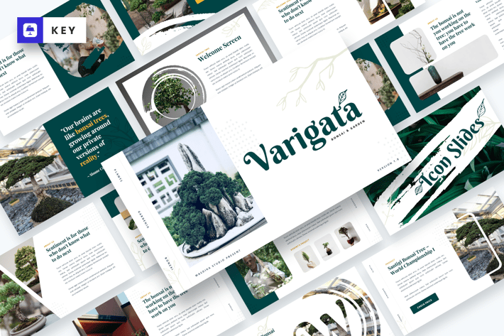 Varigata - Bonsai Tree & Garden Keynote Template