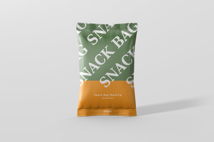 Snack Foil Bag Mockup