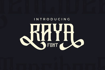 Raya Vintage Swash Font