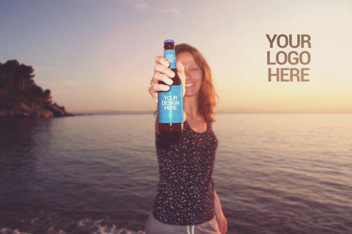 Beach Beer Happy Moment | Logo