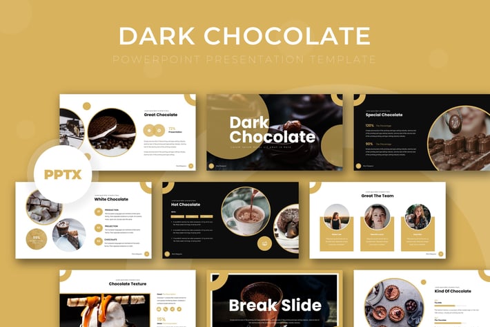 Dark Chocolate - Powerpoint Template