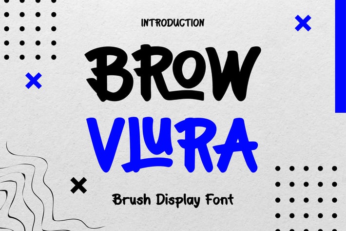 BROW VLURA - Brush Display Font