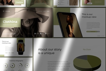 Clothina - Fashion PowerPoint Template