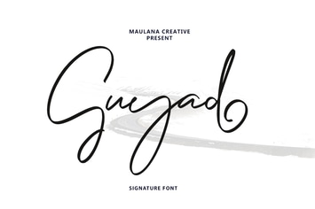 Guyad Signature Brush Font