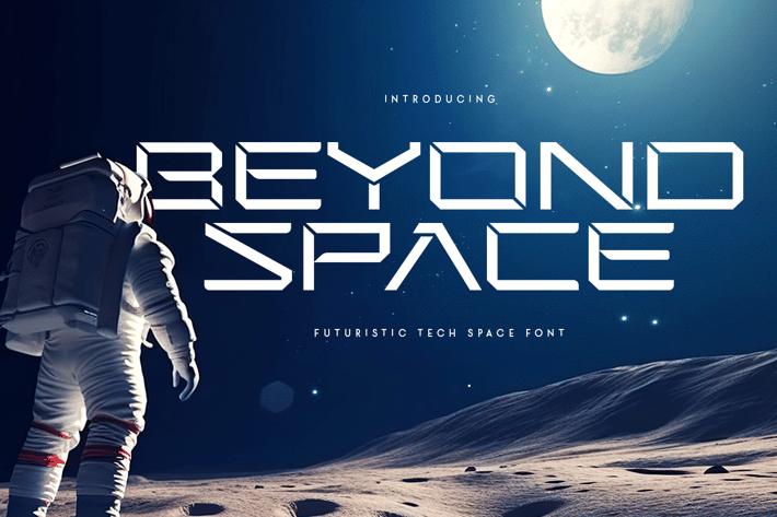 Beyond Space - Futuristic Tech Space Font