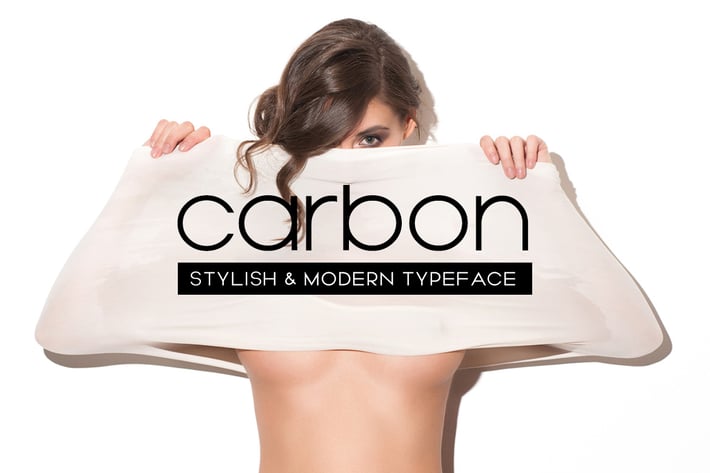 CARBON - Stylish & Modern Display Typeface