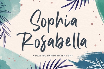 Sophia Rosabella - Elegant Handwritten Font