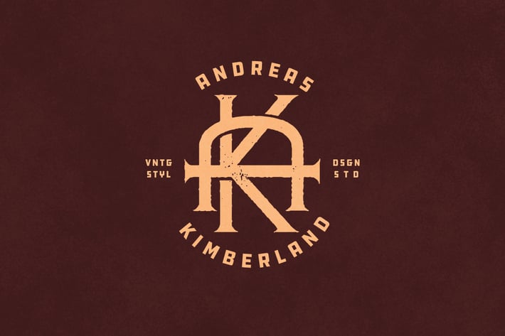 AK Vintage Monogram Logo
