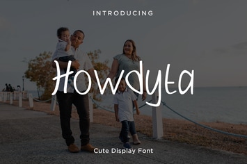 Howdyta - Cute Display Font