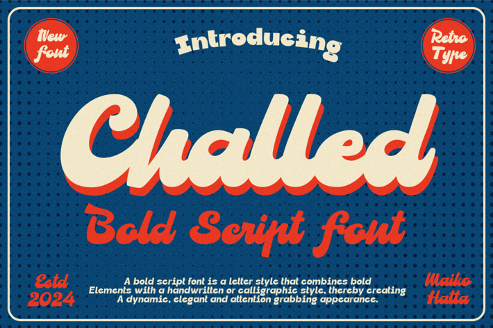Challed - Bold Script Font
