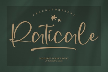Raticale Modern Script Font