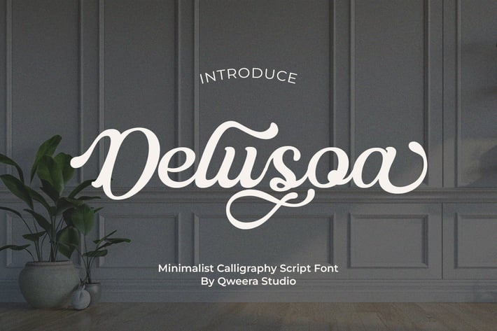Delusoa - Modern Script Logo Font