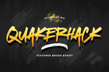 Quakuerhack - Textured Brush Script