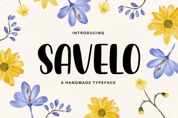 Savelo - A Handmade Typeface
